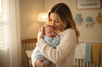 امراة مع بيبي